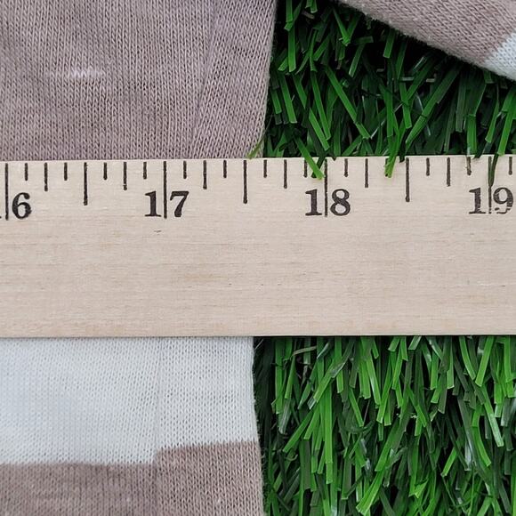 Vintage 70s California Styles Stripes Polo Shirt XS/S Purpleish Brown White USA - Picture 10 of 13